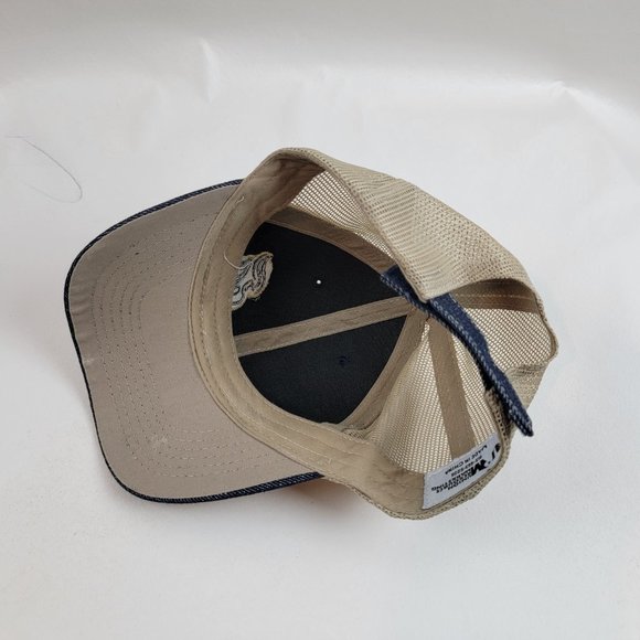 Panera Bread Trucker Baseball Hat Cap Mesh  Uniform Employee Blue Denim - Picture 5 of 8